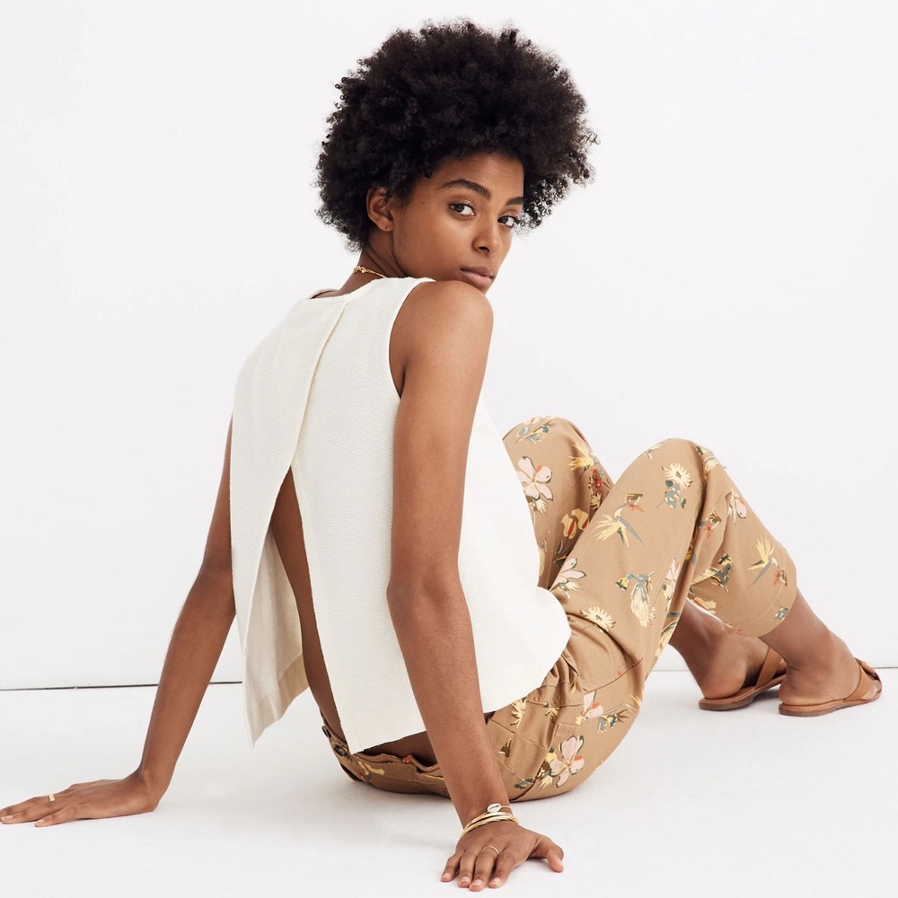 Madewell Cream Sleeveless Tank Top